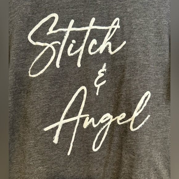 Disney Stitch and Angel Gray Short Sleeve T-Shirt Size XS - Picture 9 of 10